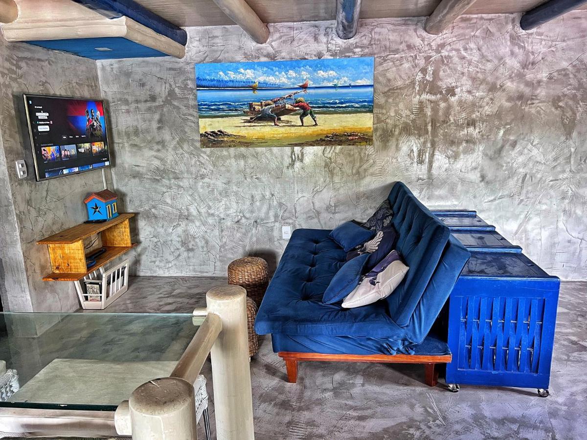 הוילה Casinha Azul Caraiva - Casa Completa Na Beira Do Rio מראה חיצוני תמונה