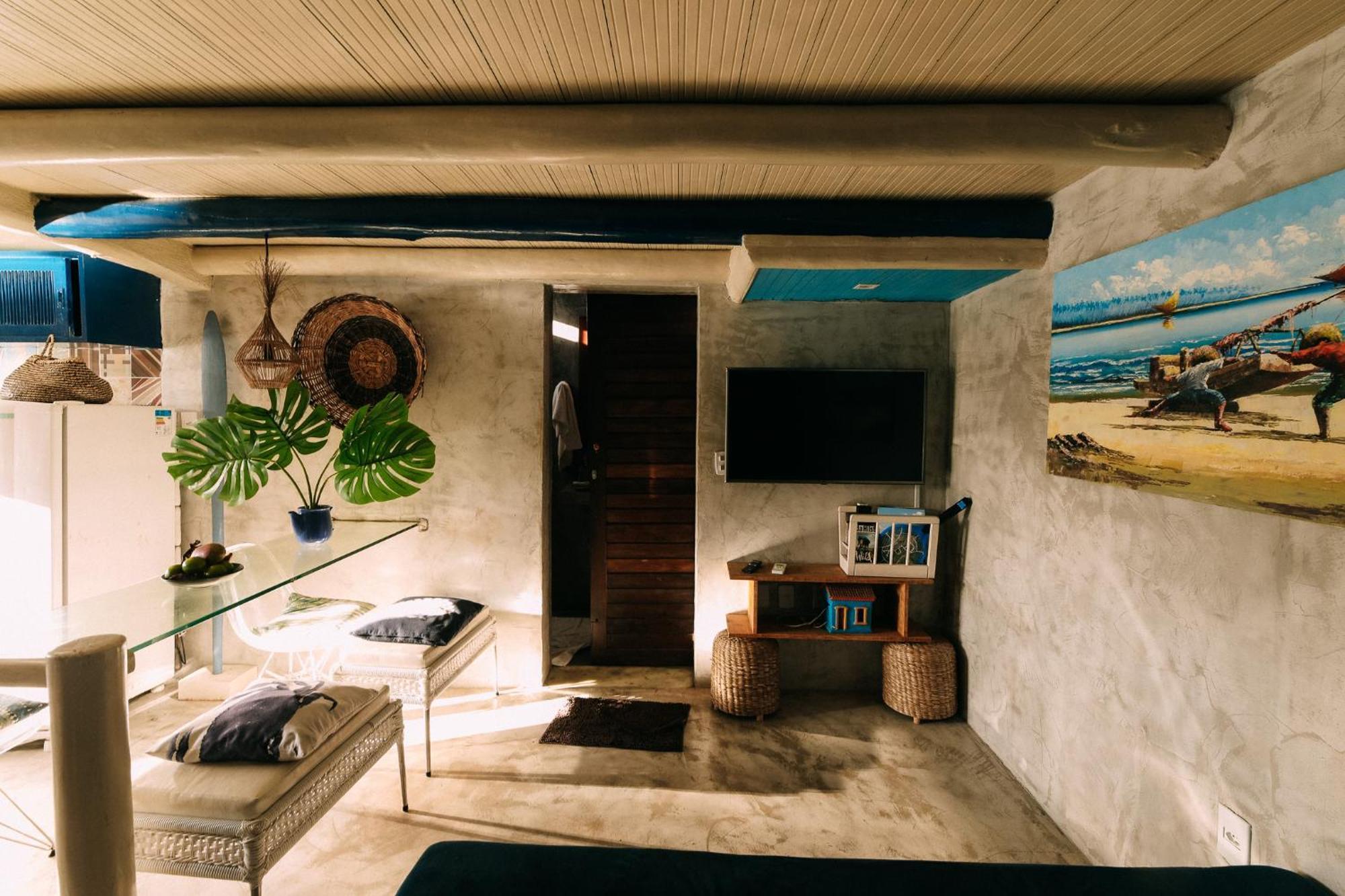 הוילה Casinha Azul Caraiva - Casa Completa Na Beira Do Rio מראה חיצוני תמונה