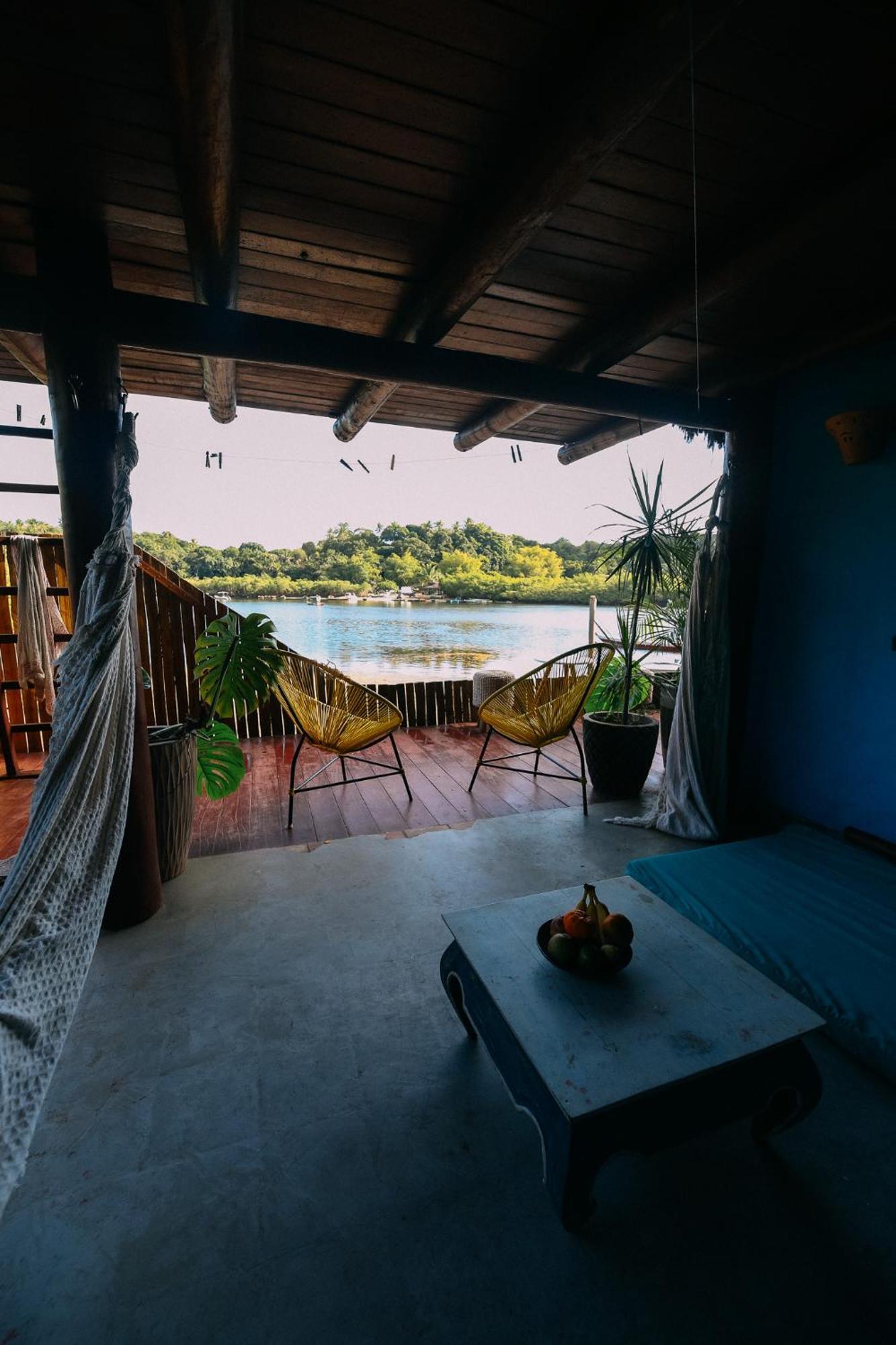 הוילה Casinha Azul Caraiva - Casa Completa Na Beira Do Rio מראה חיצוני תמונה